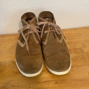 John Varvatos Two-Tone Brown Dylan Suede Chukka Boots Size 10 1/2